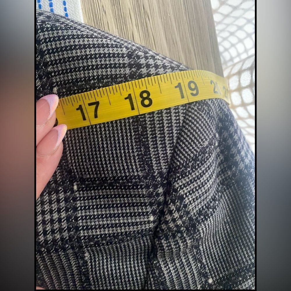 Vintage Gianni Versace 80s-90s Black/Gray Plaid Made In Italy Blazer Wool Blend - Picture 12 of 16